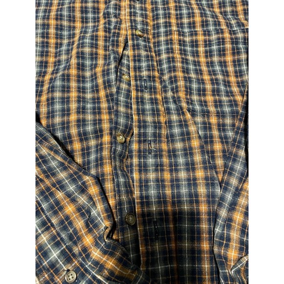 Men’s Thick Eddie Bauer Button Front Shirt Size M - Picture 2 of 3